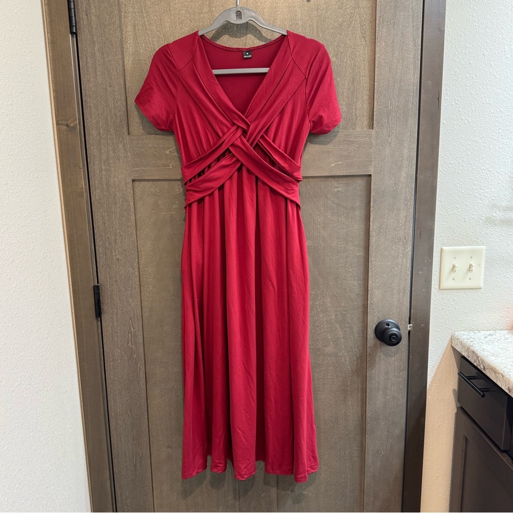 Elegant Red Women's Dress